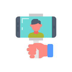 Vlogging icon in vector. Illustration