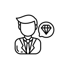 Personal Brand icon in vector. Illustration