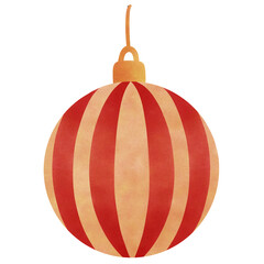 Festive Christmas decorations illustrations