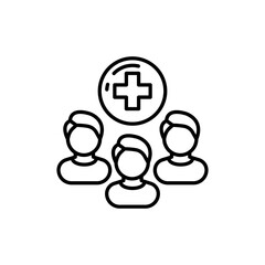 Subscribers icon in vector. Illustration