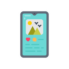 Social Post icon in vector. Illustration