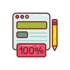 Original Content icon in vector. Illustration