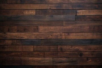 Naklejka premium Old dark rustic wood floor planks.