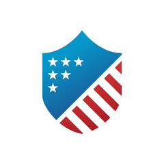 Shield Emblem, Icon Vector Logo Design Template Illustration on white background