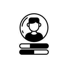 Influencer Profile icon in vector. Illustration