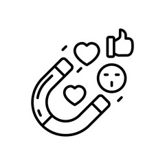 Influence icon in vector. Illustration