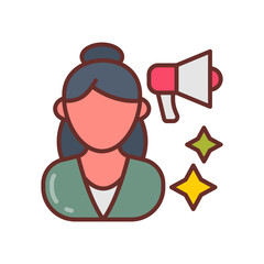 Influencer Marketing icon in vector. Illustration
