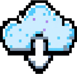 cloud computing in pixel art