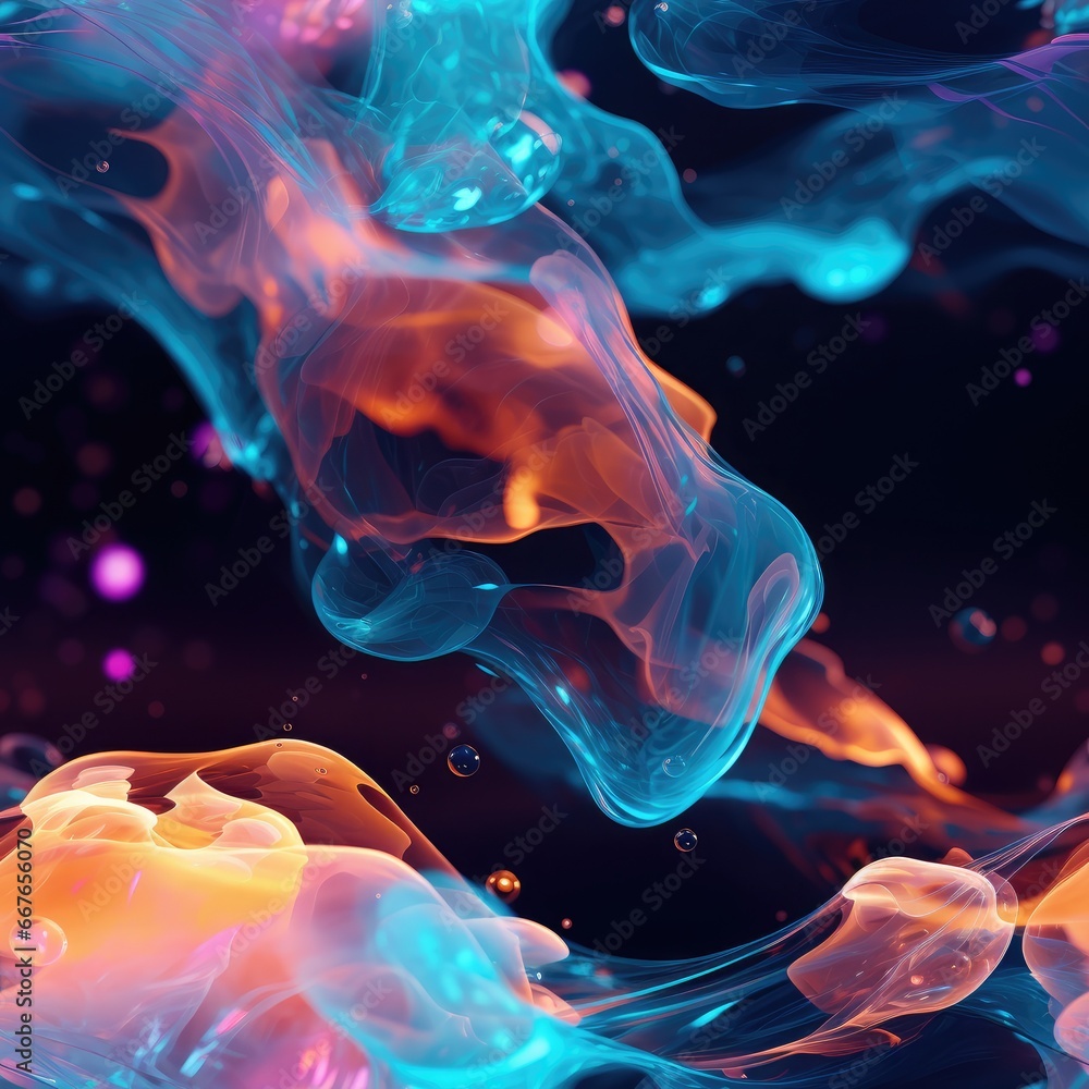Poster seamless background glowing lights create a texture and liquid effect, perfect for modern and artist