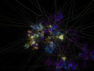 Imaginatory fractal abstract background Image