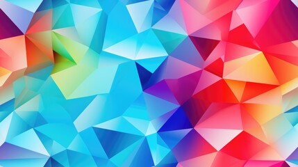 Obraz premium Polygon seamless . Colorful modern low poly abstract background