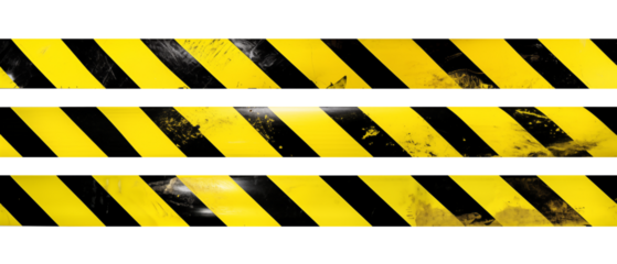 Yellow and black barricade tape