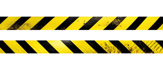 Yellow and black barricade tape - obrazy, fototapety, plakaty