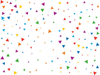 Rainbow Triangular Confetti