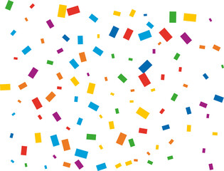 LGBT Rectangular Rainbow Confetti