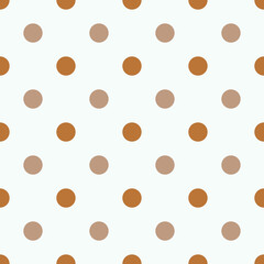 blue Polka Dots Pattern Repeat on white Background