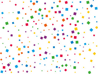 Rainbow Square Confetti