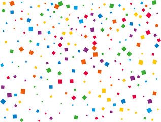 Rainbow Square Confetti