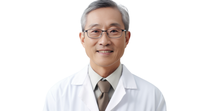 Portrait of a senior Asian male doctor