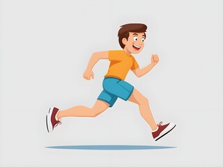 Fototapeta na wymiar illustration of man running 
