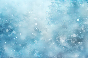 Obraz premium Frozen touchable texture background that feels like ice and snowflakes surface, blue generative AI backdrop