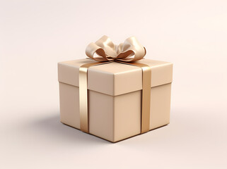 Obraz premium Gift box with bow isolated on background
