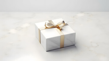 Obraz premium Gift box with bow isolated on background
