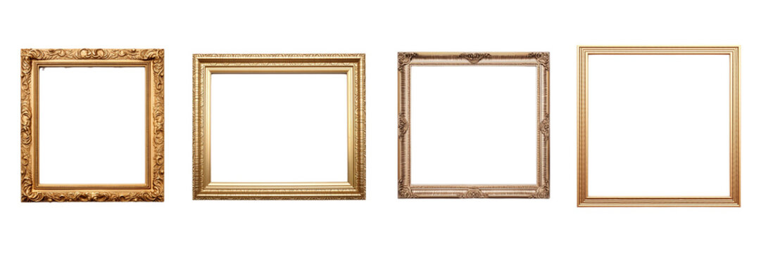 Simple frame isolated on a transparent background