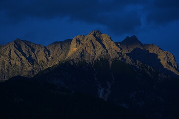 Fototapeta premium mystic landscape and mountains in the morning