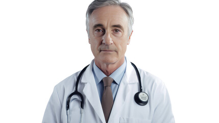 Fototapeta premium Portrait of a senior Caucasian male doctor