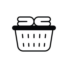 Laundry icon isolate white background vector stock illustration