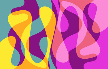 Colorful Abstract Groovy background design