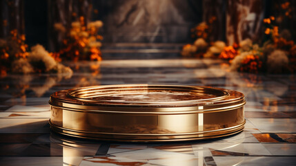 blank podium display image with sophisticated and refi