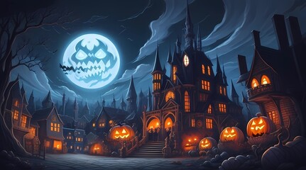 Happy Halloween theme spooky backgrounds
