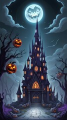 Happy Halloween theme spooky backgrounds