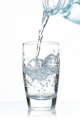 Flowing pure water into glass, no background
feeling thirsty and lightheaded, splash of water isolated on transparent background