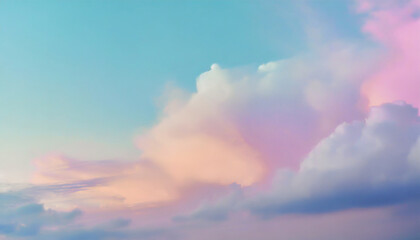 Obraz premium pastel gradient mystical fantasy cloudscape hd phone wallpaper ai generated