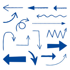 青い矢印いろいろ