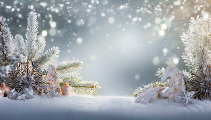 beautiful winter christmas background and space for text