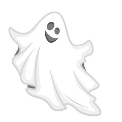 Ghost Spooky Face Illustration, Ghost Halloween Costume