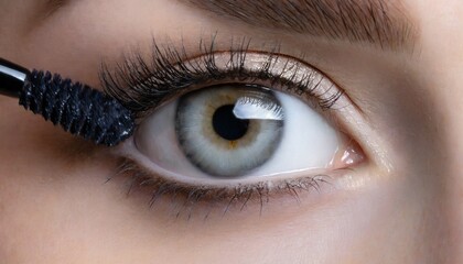 Obraz premium woman applying mascara