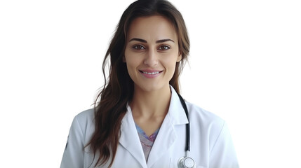 Fototapeta premium Portrait of a young Mexican female doctor