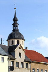 Fototapeta na wymiar Peter and Paul church in Reichenbach-im-Vogtland town in Saxony, Germany