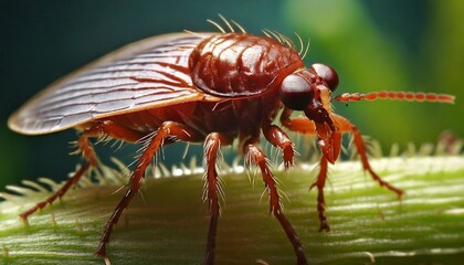Macro shot of a flea