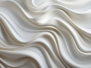 Wavy lines and shadows on a white panoramic background.