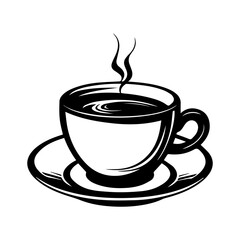 hand drawn sketchy tea and coffee cups. Coffee break, Illustration for menu.