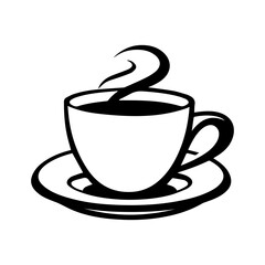 hand drawn sketchy tea and coffee cups. Coffee break, Illustration for menu.