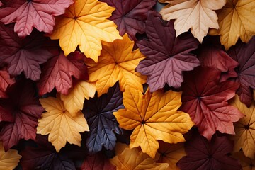 Backgrounds of fallen leaves on the floor of a forest in autumn