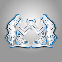 vector icon zodiac sign icon  Gemini