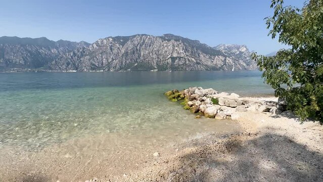 Lala Garda at summer, crystal clear water and beautiful nature